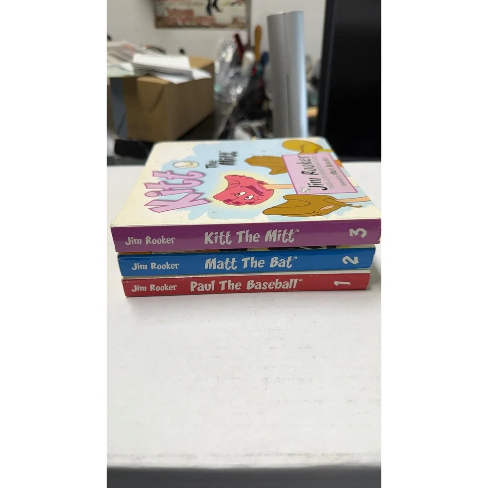Jim‎ Rooker Baseball Board Book Set Paul Matt Kitt Mascot Books Lot of 3